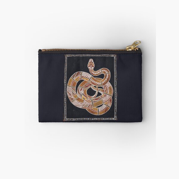 Item preview, Sacred Serpent: Indigenous Australian Carpet Python Bark Painting designed and sold by FreiherrPK.