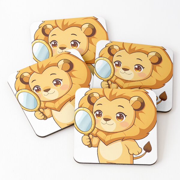 Item preview, Lion Cub with Hand Mirror designed and sold by pumsquare.