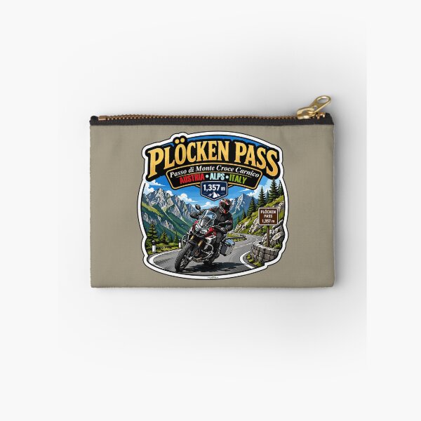 Item preview, Plöcken Pass, Passo di Monte Croce Carnico Austria - Italy Motorcycle Sticker TShirt 04 designed and sold by OuterShellUK.