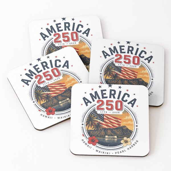 Item preview, America 250 Honolulu Hawaii Pearl Harbor Semiquincentennial 1776 - 2026 Vintage Flag v3 designed and sold by DarylWelsh2024.