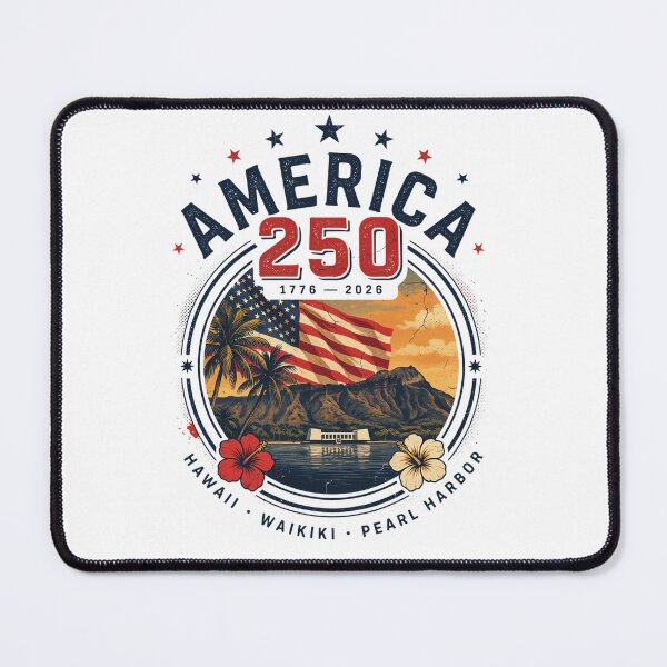 Item preview, America 250 Honolulu Hawaii Pearl Harbor Semiquincentennial 1776 - 2026 Vintage Flag v3 designed and sold by DarylWelsh2024.