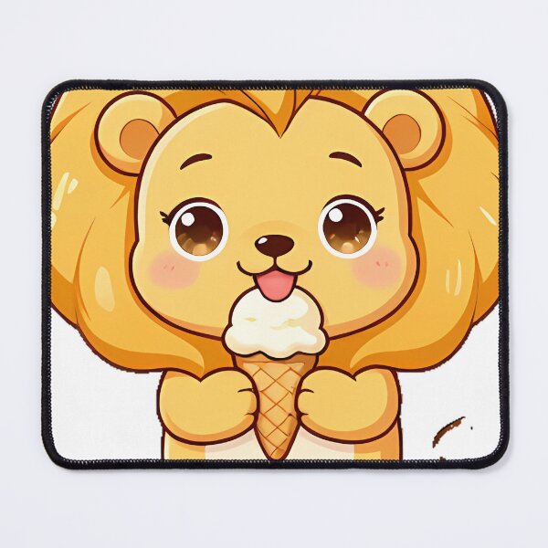 Item preview, Lion Cub with Ice Cream Cone designed and sold by pumsquare.