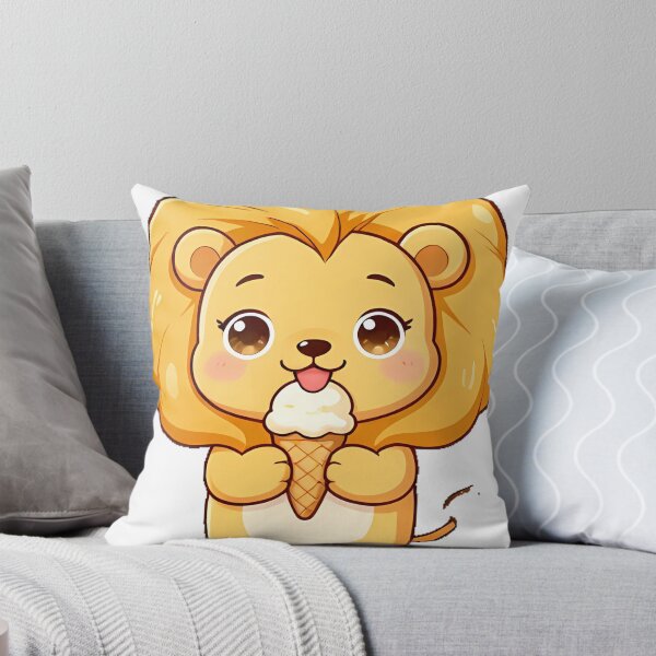 Item preview, Lion Cub with Ice Cream Cone designed and sold by pumsquare.