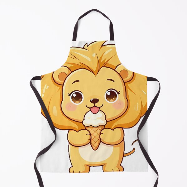 Item preview, Lion Cub with Ice Cream Cone designed and sold by pumsquare.