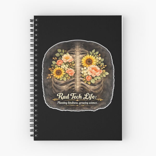 Item preview, Floral Rad Tech Chest X-Ray Floral Anatomy designed and sold by Timeless Junction.