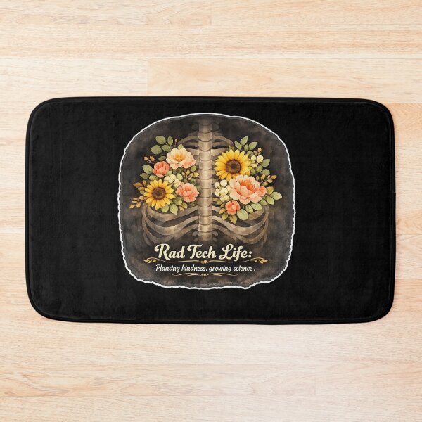 Item preview, Floral Rad Tech Chest X-Ray Floral Anatomy designed and sold by Timeless Junction.