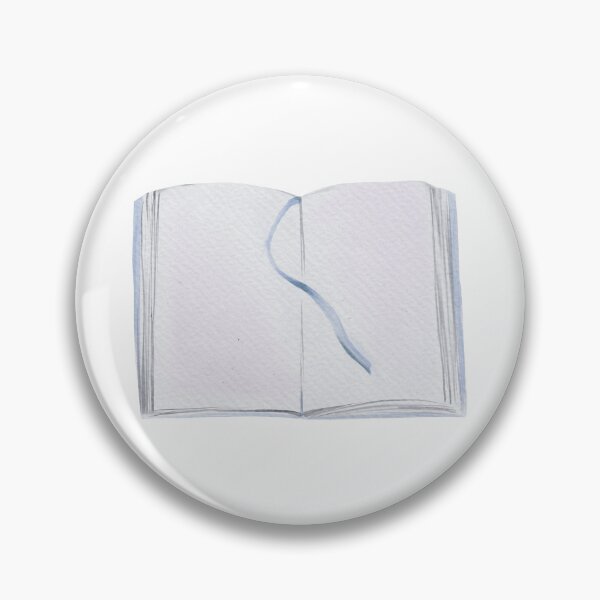 Item preview, Open Book with Blue Ribbon Watercolor Illustration designed and sold by Sagi Jane Art.