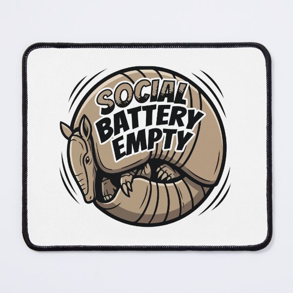 Item preview, Social Battery Empty Pop Art Three Banded Armadillo designed and sold by Arc2020.