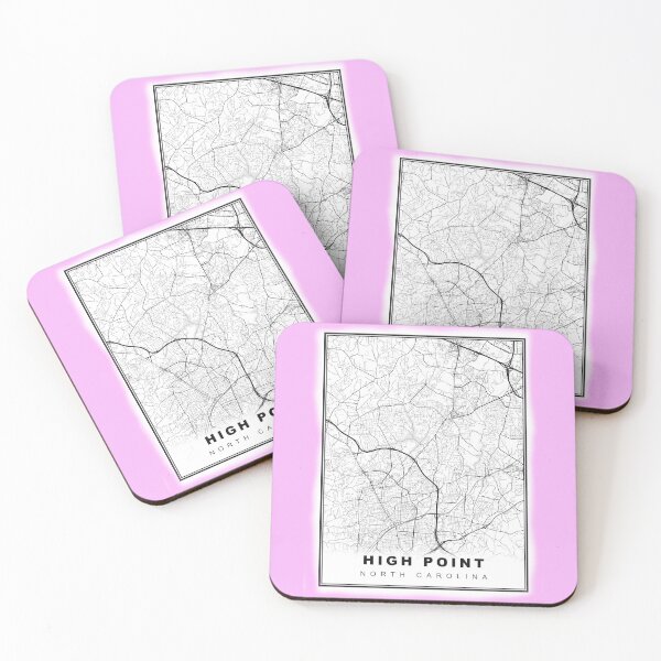 Item preview, Minimalist High Point Map designed and sold by Tamas Das.