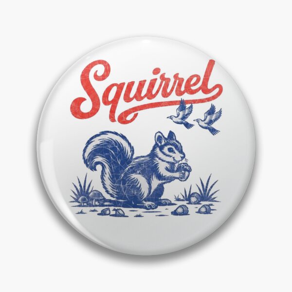 Artikelvorschau, Eichhörnchenringer Retro Americana Wildtiere entworfen und verkauft von Gbriel3.
