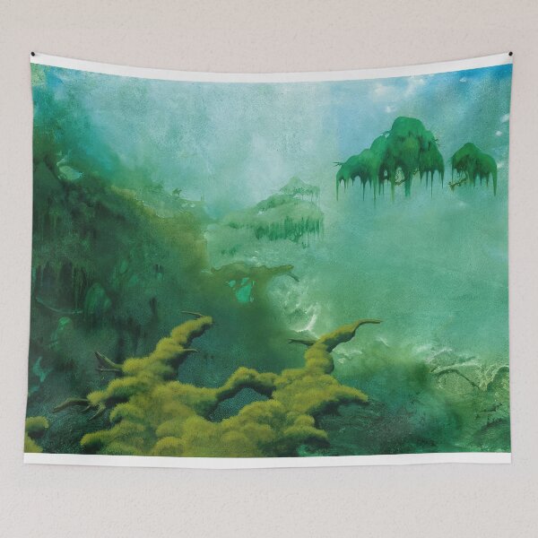 Item preview,   New Upload  - Roger Dean - Best Artist - Roger Dean Inspired Fantasy Landscape – Surreal Progressive Rock Art designed and sold by MirandaZArt.