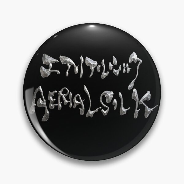 Item preview, Metallic Silver Aerial Silk Japanese Katakana Calligraphy Funny Cyber Acrobat Art designed and sold by noworries-art.
