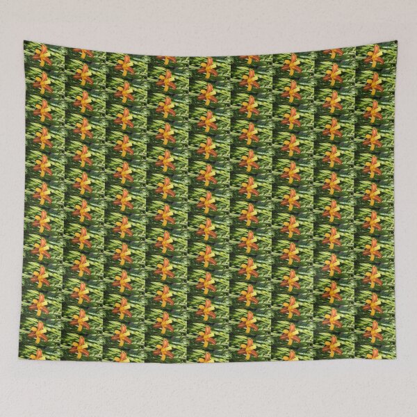 Item preview, Vibrant Bicolored Day Lily in Bloom designed and sold by Georgia Mizuleva.