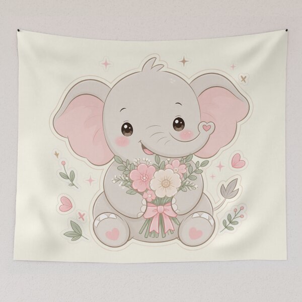 Item preview, Share Kindness – Cute Thai Elephant Vector Thai Design designed and sold by CosmicQuietStudio.