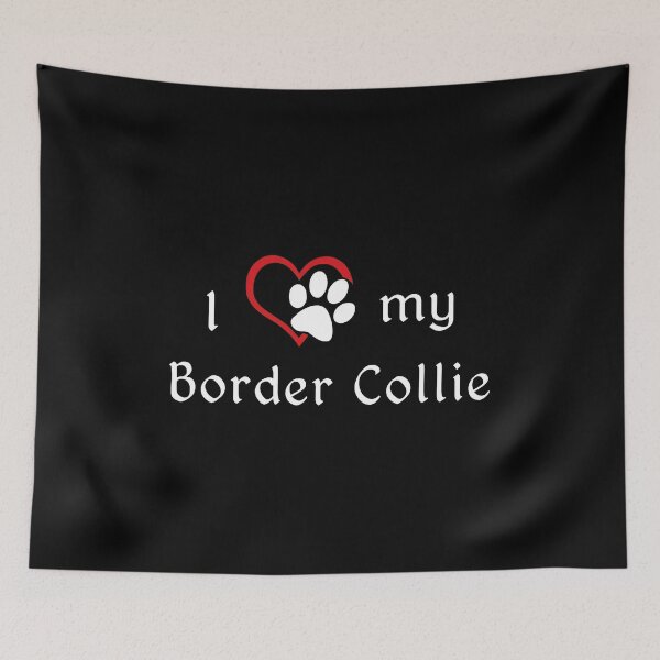 Item preview, I Love My Border Collie Heart Paw Print designed and sold by Dmo3HarkoArt.