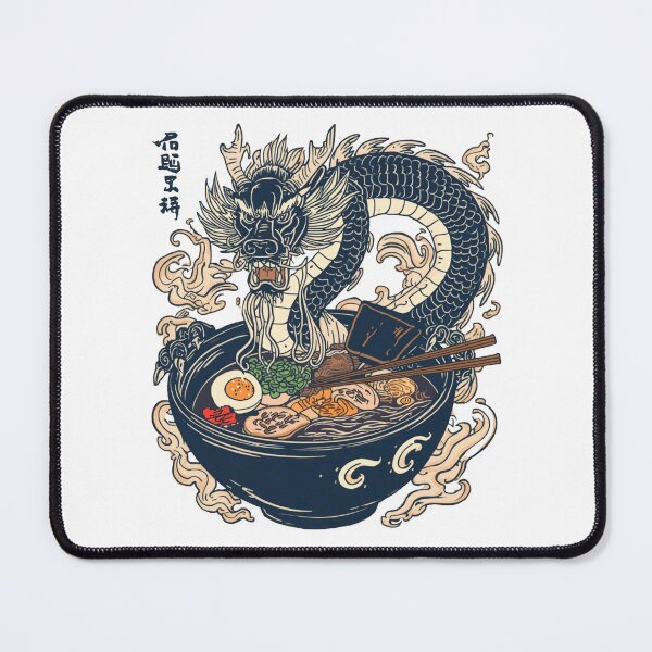Item preview, Ramen Dragon – Japanese Vintage Woodblock Food Art designed and sold by Cavalier-org.