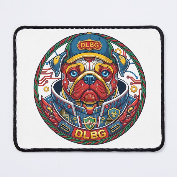 Item preview, Cyberpunk Pug Badge - Techno Beast Pop Comic Edition by DLBG designed and sold by DLBG-STORE.