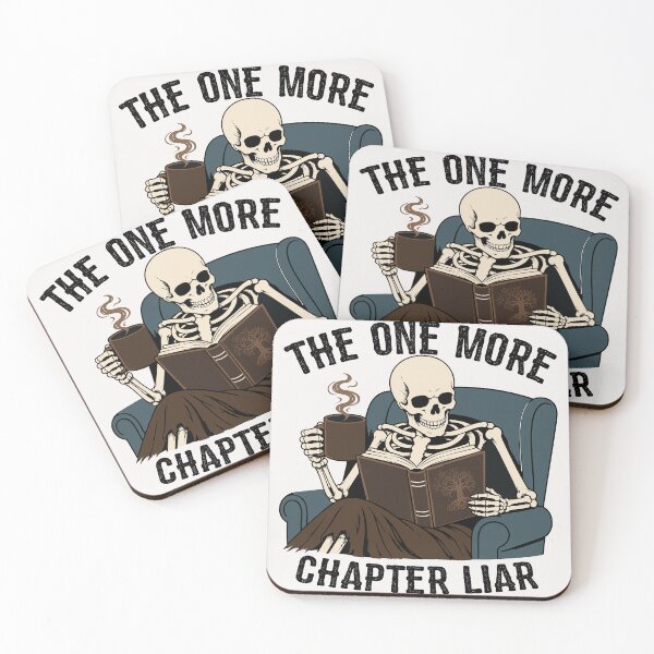 Item preview, The One More Chapter Liar Funny Skeleton Reader Bookworm designed and sold by PrintivoraHub.