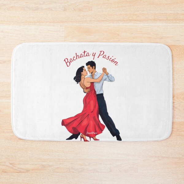Item preview, Bachata y Pasión – Elegant Latino Dance Couple Vector, Romantic Sensual Latin Dancers Silhouette, Red Dress Comic Illustration Apparel Sticker designed and sold by SmartPuns.
