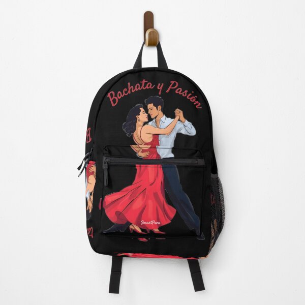 Item preview, Bachata y Pasión – Elegant Latino Dance Couple Vector, Romantic Sensual Latin Dancers Silhouette, Red Dress Comic Illustration Apparel Sticker designed and sold by SmartPuns.