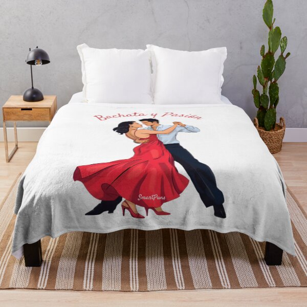 Item preview, Bachata y Pasión – Elegant Latino Dance Couple Vector, Romantic Sensual Latin Dancers Silhouette, Red Dress Comic Illustration Apparel Sticker designed and sold by SmartPuns.