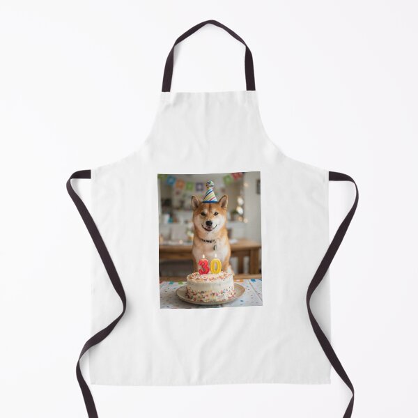 Item preview, Shiba inu 30th birthday cute adorable cake party baby kawaii designed and sold by CheeseBlueprint.