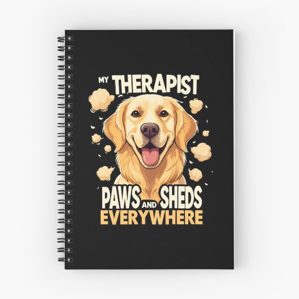 Item preview, My Therapist Paws And Sheds Everywhere Golden Retriever Dog designed and sold by Dmo3HarkoArt.