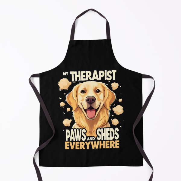 Item preview, My Therapist Paws And Sheds Everywhere Golden Retriever Dog designed and sold by Dmo3HarkoArt.