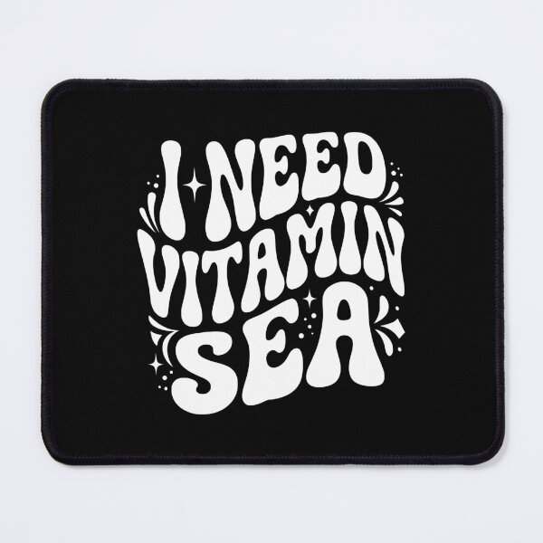 Item preview, Beach Humor Need Vitamin Sea Typography AUG-310 designed and sold by noberic.