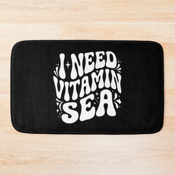 Item preview, Beach Humor Need Vitamin Sea Typography AUG-310 designed and sold by noberic.
