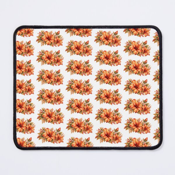 Item preview, Pumpkin Spice Hibiscus Bouquet | Autumn Watercolor designed and sold by Nolmo.