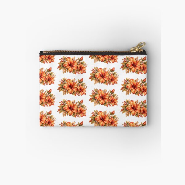 Item preview, Pumpkin Spice Hibiscus Bouquet | Autumn Watercolor designed and sold by Nolmo.
