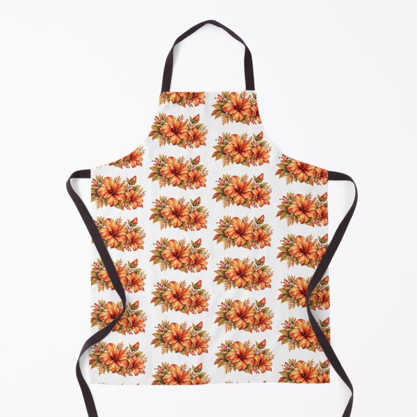 Item preview, Pumpkin Spice Hibiscus Bouquet | Autumn Watercolor designed and sold by Nolmo.