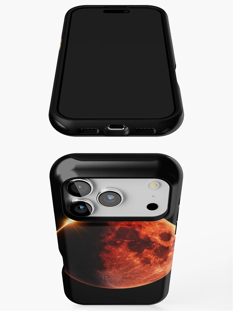 Thumbnail 3 of 4, iPhone Case, Lunar eclipse designed and sold by -ADRIAV-.