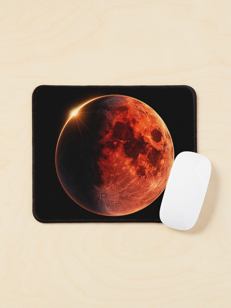 Thumbnail 1 of 5, Mouse Pad, Lunar eclipse designed and sold by ADRAV.