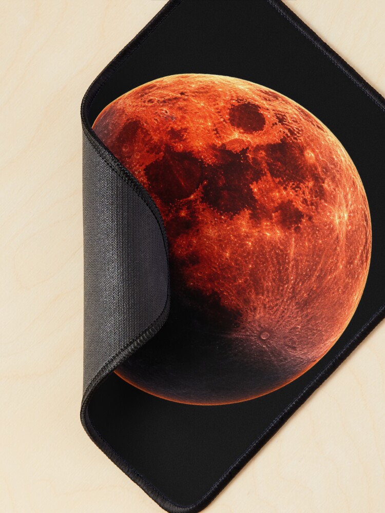 Thumbnail 2 of 5, Mouse Pad, Lunar eclipse designed and sold by ADRAV.