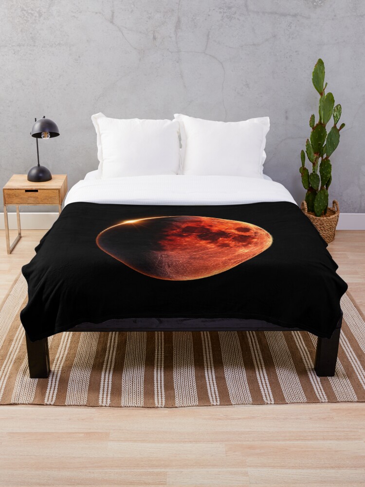 Thumbnail 1 of 6, Throw Blanket, Lunar eclipse designed and sold by ADRAV.