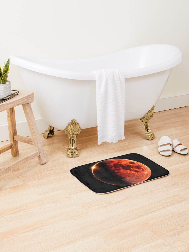 Thumbnail 2 of 6, Bath Mat, Lunar eclipse designed and sold by ADRAV.