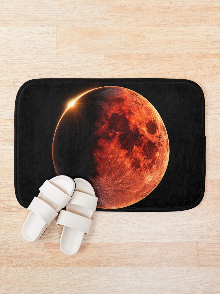 Thumbnail 1 of 6, Bath Mat, Lunar eclipse designed and sold by ADRAV.