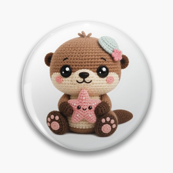 Item preview, Crochet Otter with Starfish designed and sold by Snurly.