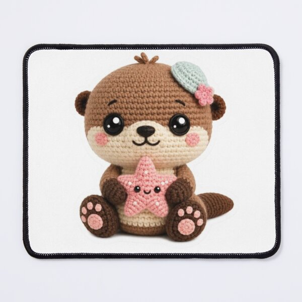 Item preview, Crochet Otter with Starfish designed and sold by Snurly.