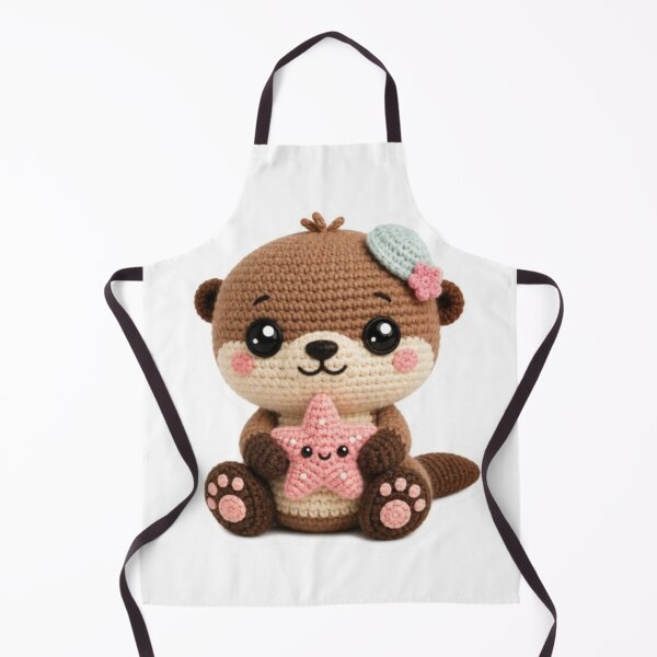 Item preview, Crochet Otter with Starfish designed and sold by Snurly.
