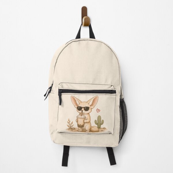 Item preview, Boba Tea Fennec Fox designed and sold by MellowMunchkins.