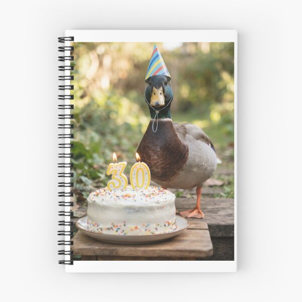Item preview, Duck 30th birthday cute adorable cake party baby kawaii designed and sold by CheeseBlueprint.
