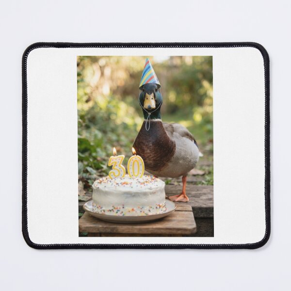 Item preview, Duck 30th birthday cute adorable cake party baby kawaii designed and sold by CheeseBlueprint.
