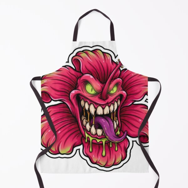 Item preview, Evil Hibiscus Tropical Flower Monster Creature designed and sold by smartlogo_factory.