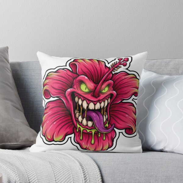 Item preview, Evil Hibiscus Tropical Flower Monster Creature designed and sold by TeeDesignMaster.