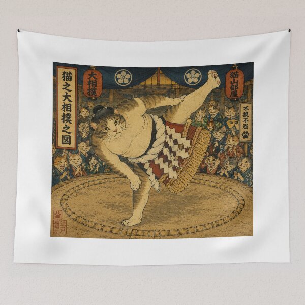 Item preview, Grand Yokozuna Cat – Ukiyo-e Sumo designed and sold by カワチイキュート.
