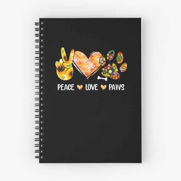 Item preview, Peace Love Paws Sunflower Paw Print Design designed and sold by Dmo3HarkoArt.