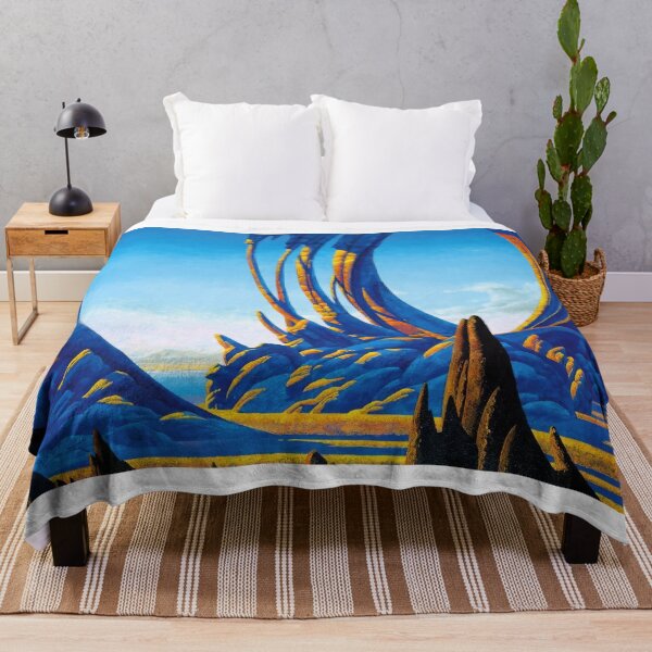 Item preview, New Upload - Roger Dean - Best Artist - Roger Dean Inspired Fantasy Landscape – Surreal Progressive Rock Art designed and sold by MirandaZArt.